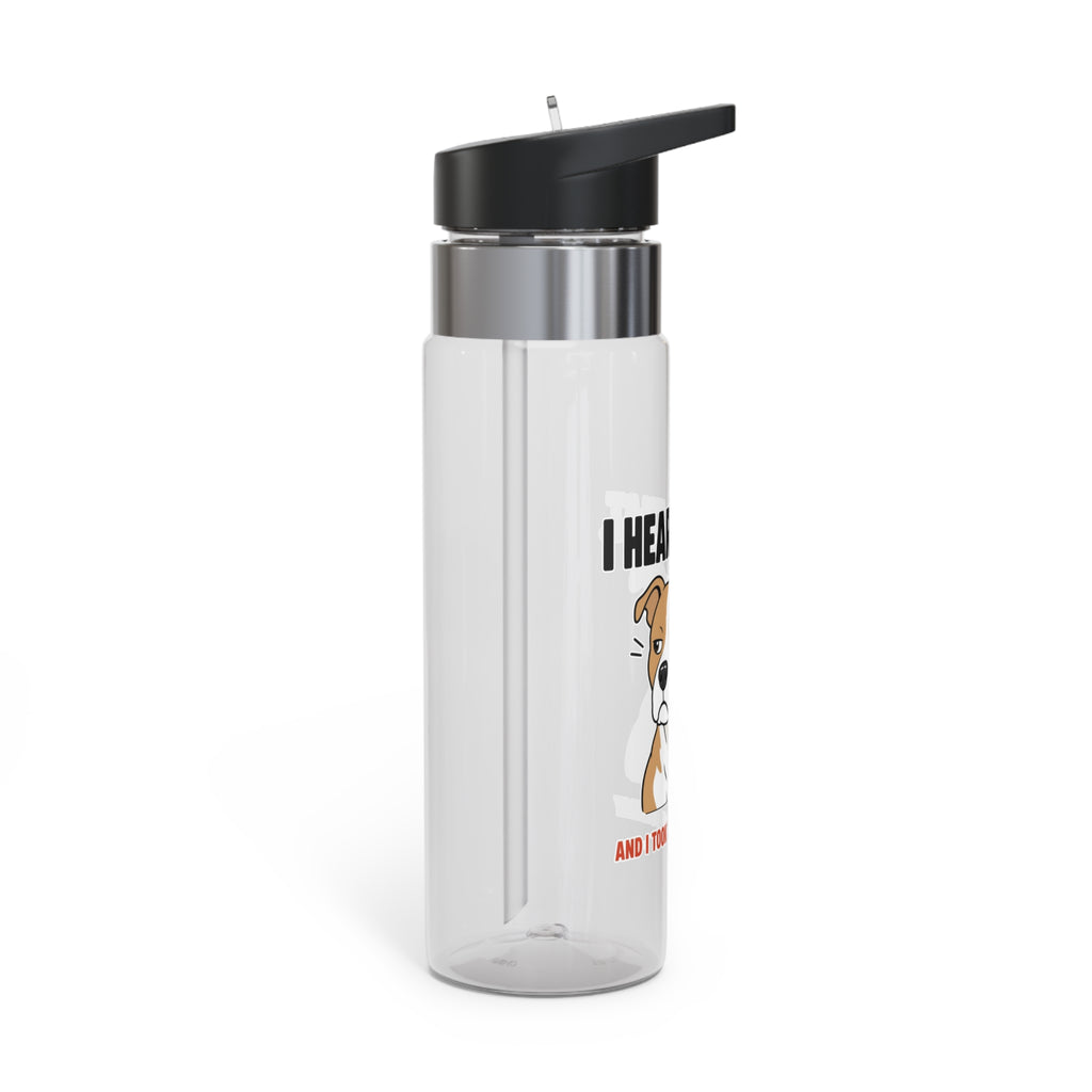 I Heard That Side-Eye Pitbull Water Bottle