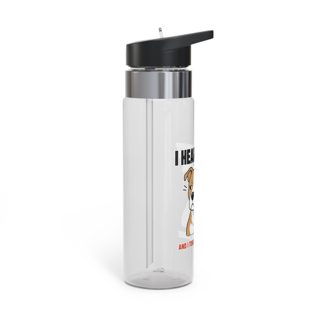 I Heard That Side-Eye Pitbull Water Bottle